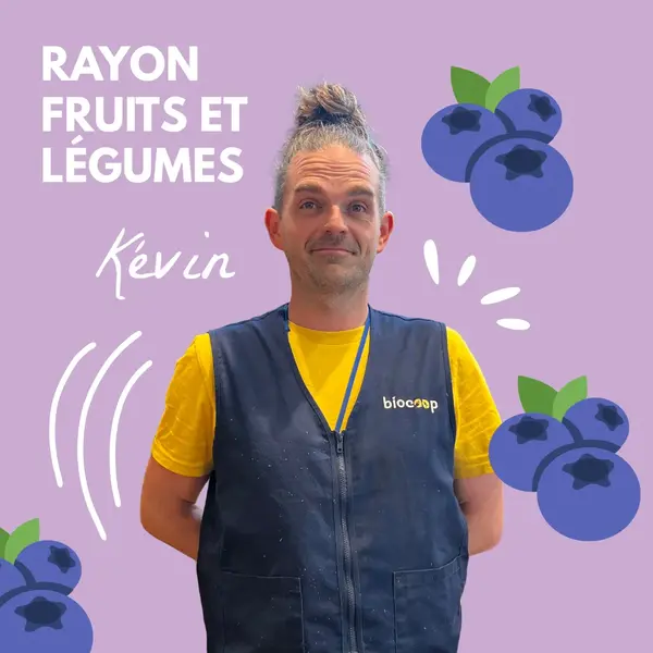Kévin nous présente les nouveautés du rayon fruits et légumes