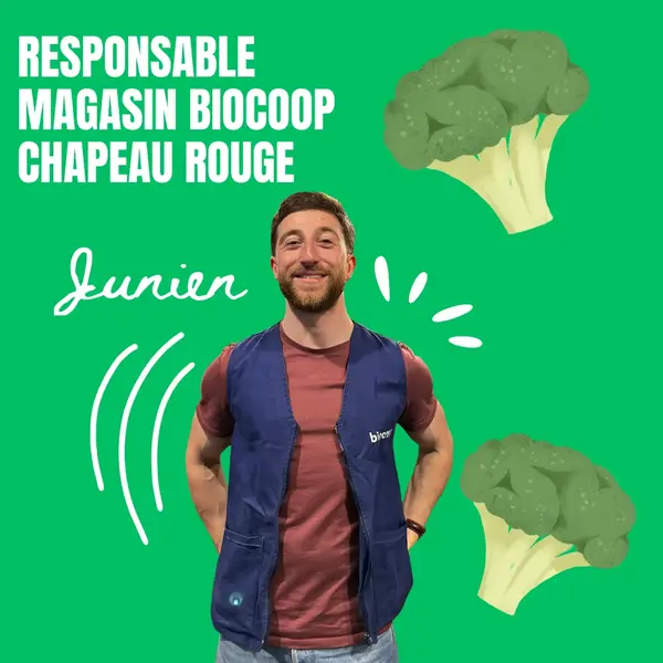 👤 Portrait d’équipe : Junien, responsable du magasin Biocoop Chapeau Rouge